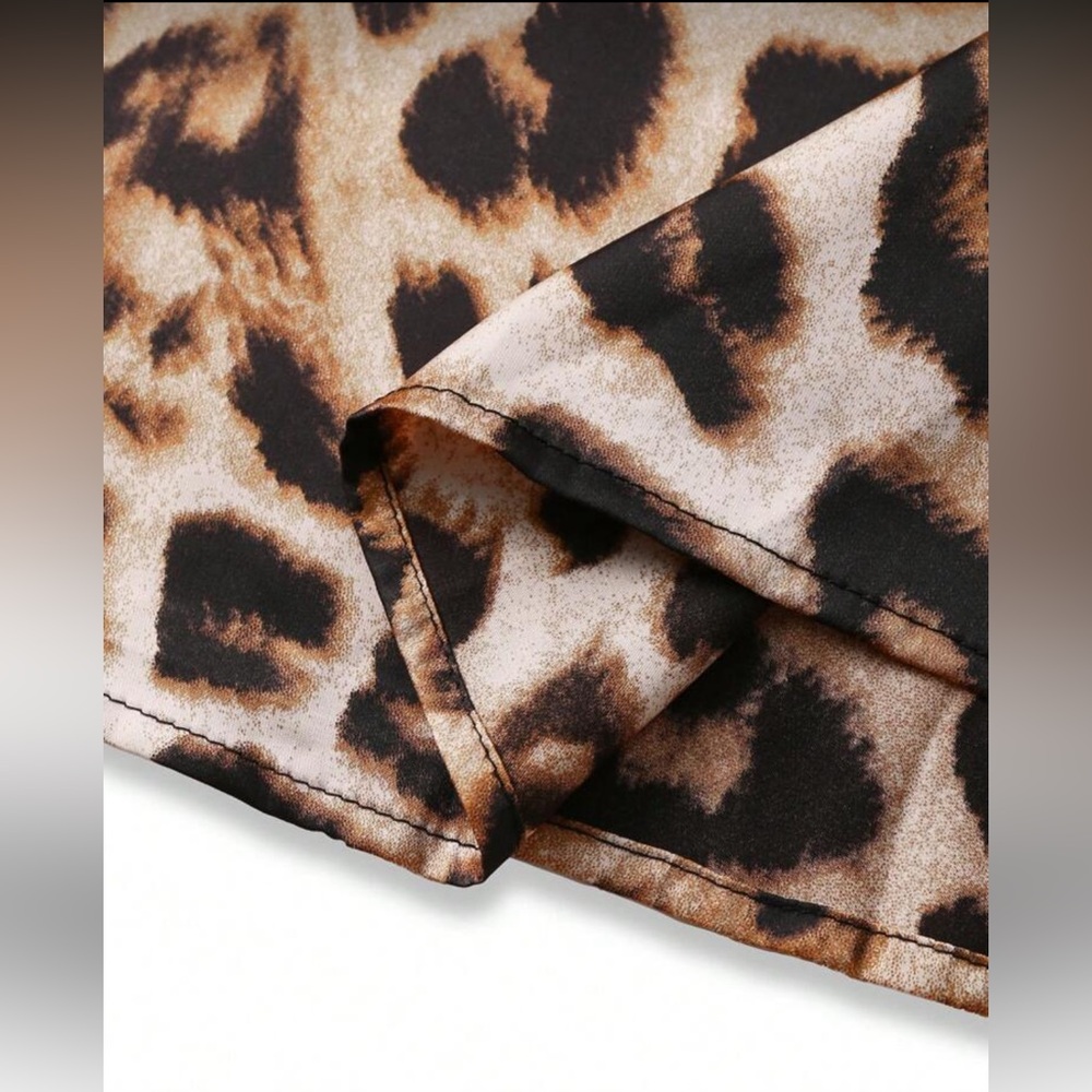 Leopard Print Midi Skirt - Picture 4 of 9